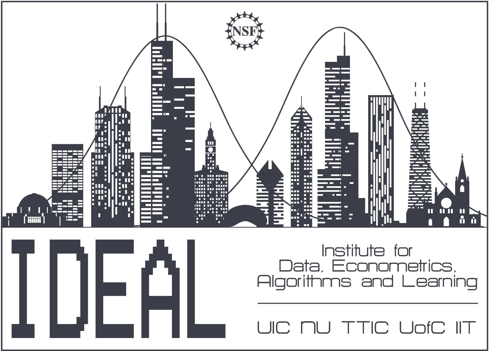 IDEAL logo with cityscape