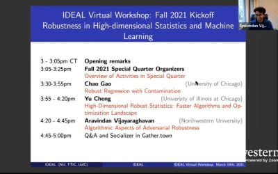 Fall 2021 Kickoff Event on Robustness in High-dimensional Statistics and Machine Learning